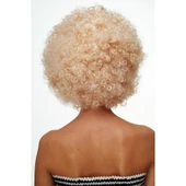 Altın Renk Kıvırcık Afro Parti Peruğu thumbnail 3