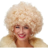 Altın Renk Kıvırcık Afro Parti Peruğu thumbnail 1