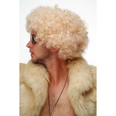 Altın Renk Kıvırcık Afro Parti Peruğu thumbnail 2
