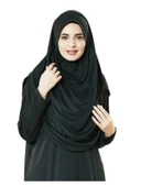 Siyah Namaz Elbisesi - Kabe Motifli Seccade ve Tesbih - İbadet Seti - 5