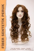 UZUN SU DALGALI FİBER SENTETİK PERUK thumbnail 2