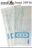 Senet Koçanı 100 lü 1 Paket Senet Bono Borç Alacak Senedi Poşetli 12x25 cm - 1