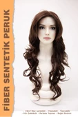 UZUN KATLI DALGALI FİBER SENTETİK PERUK thumbnail 2