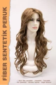 UZUN DALGALI FORMDA FİBER SENTETİK PERUK thumbnail 3