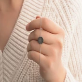 Plaka Altın Bileklik 14 Ayar Çiçek tasarım Sarı&Beyaz thumbnail 1