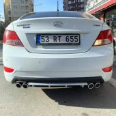 Hyundai Accent Blue Difüzör Plastik 4 çıkış egzoz görünümlü - 2