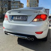 Hyundai Accent Blue Difüzör Plastik 4 çıkış egzoz görünümlü - 3