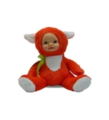 Bebek Yüzlü Sevimli Tilki Peluş Oyuncak 35 cm Kızıl - 1