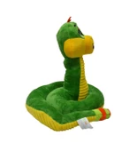 Yılan Peluş Oyuncak Çıngıraklı Sevimli Yılan Peluş 25 Cm - Uyku Ve Oyun Arkadaşı Peluş Oyuncak - 3