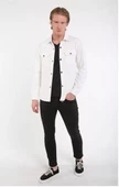Unisex Uzun Kol Yakalı Gömlek - Beyaz - 4