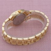 SaaTTino Şık Dizayn Sarı Renk Taşlı Kasa Bayan Kol Saati ST-303868 - 2