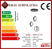 Eray Aydınlatma 1909-3 Siyah 3 lü Led Avize - 3