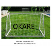 Okare Spor Minyatür Kale Futbol Ağı- 100 x 170 x70 cm - 4mm Polipren ip - 1