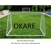 Okare Spor Minyatür Kale Futbol Ağı- 100 x 170 x70 cm - 4mm Polyester ip - 1