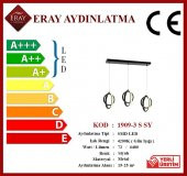 Eray Aydınlatma 1909-3 Siyah Sıralı 3 lü Led Avize - 4