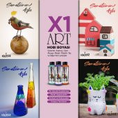 Polisan X1art Multisurface Hobi Boyası 120ml - LİLA - 2