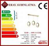 Eray Aydınlatma 1909-3 Eskitme Sıralı 3 lü Led Avize thumbnail 3