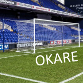 Okare Spor Profesyonel Futbol Nizami Kale Filesi 2,44x 7,32x 2 m - 4 mm Polyester ip - 4