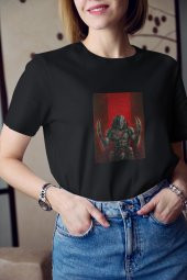 The Predator Renkli 2 Baskılı Tişört Kadın Hediye Doğum Günü Hediyesi T-shirt thumbnail 3