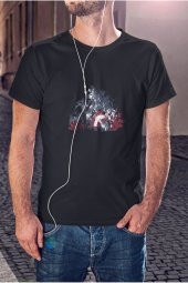 Marvel Captain America 2 Baskılı Tişört Erkek Hediye Doğum Günü Hediyesi T-shirt - 3
