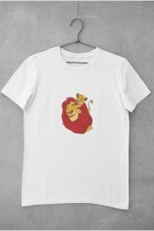 Aslan Kral Çizgi Baskılı Tişört Erkek Hediye Doğum Günü Hediyesi T-shirt - 2