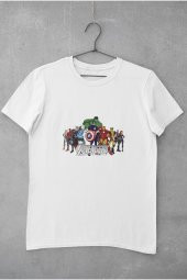 Marvel The Avengers Tüm Karakterler Baskılı Tişört Kadın Hediye Doğum Günü thumbnail 2