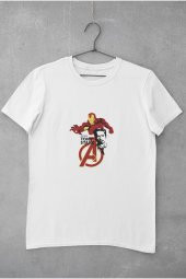 Marvel The Avengers İron Man Baskılı Tişört Erkek Hediye Doğum Günü Hediyesi thumbnail 2