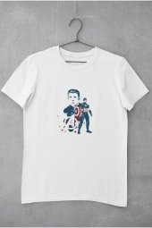 Marvel Captain America Baskılı Tişört Kadın Hediye Doğum Günü Hediyesi T-shirt thumbnail 2