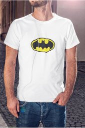 DC Batman Karakteri Logo Baskılı Tişört Erkek Hediye Doğum Günü Hediyesi T-shirt - 1