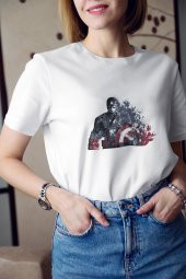 Marvel Captain America 2 Baskılı Tişört Kadın Hediye Doğum Günü Hediyesi T-shirt - 1