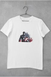 Marvel Captain America 2 Baskılı Tişört Kadın Hediye Doğum Günü Hediyesi T-shirt - 2