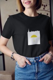 How I Met Your Mother Sarı Şemsiye Baskılı Tişört Kadın Hediye Doğum Günü thumbnail 3