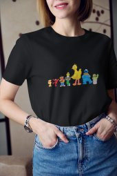 Susam Sokağı Baskılı Tişört Kadın Hediye Doğum Günü Hediyesi T-shirt thumbnail 3