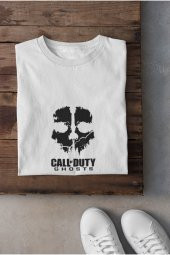Call Of Duty Ghosts Savaş Oyunu Kurukafa ve Yazı Tişört Erkek Hediye Doğum Günü - 2