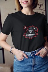 Mutiny Gaming Logo Baskılı Tişört Kadın Hediye Doğum Günü Hediyesi T-shirt thumbnail 4