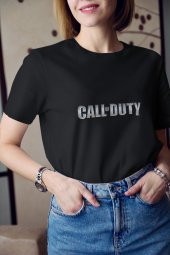 Call Of Duty Savaş Oyunu PS PC Logo
 Baskılı Tişört Kadın Hediye Doğum Günü - 3