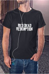 Rockstar Games Red Dead Redemption Yazı Baskılı Tişört Erkek Hediye Doğum Günü - 3