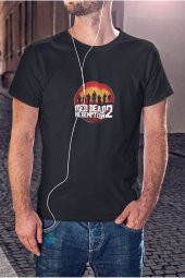 Rockstar Games Red Dead Redemption 2 Baskılı Tişört Erkek Hediye Doğum Günü - 3