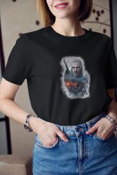 The Witcher Rivialı Geralt 1 Baskılı Tişört Kadın Hediye Doğum Günü Hediyesi thumbnail 3