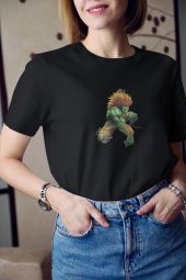 Street Fighter Blanka Karakteri 2 Baskılı Tişört Kadın Hediye Doğum Günü - 3