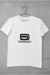 Gameloft Logo Baskılı Tişört Kadın Hediye Doğum Günü Hediyesi T-shirt - 2