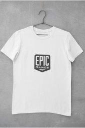 Epic Games Logo Baskılı Tişört Kadın Hediye Doğum Günü Hediyesi T-shirt thumbnail 2