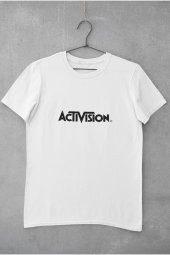 Activision Logo Baskılı Tişört Erkek Hediye Doğum Günü Hediyesi T-shirt - 2