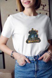 Warcraft Thrall 3 Baskılı Tişört Kadın Hediye Doğum Günü Hediyesi T-shirt - 1
