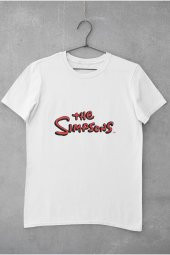 The Simpsons Kırmızı Yazı Baskılı Tişört Erkek Hediye Doğum Günü Hediyesi thumbnail 2