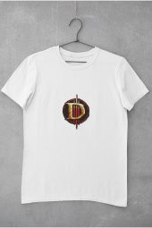 Diablo Oyun Logosu Baskılı Tişört Erkek Hediye Doğum Günü Hediyesi T-shirt thumbnail 2