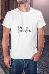 Mother Of Dragons 2 Baskılı Tişört Erkek Hediye Doğum Günü Hediyesi T-shirt thumbnail 1