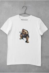 Street Fighter Honda Karakteri Baskılı Tişört Kadın Hediye Doğum Günü Hediyesi thumbnail 2