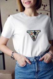 Grand Theft Auto 5 GTA V Baskılı Tişört Kadın Hediye Doğum Günü Hediyesi T-shirt - 1