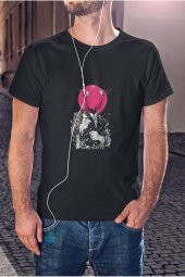 Grafik Silüet Baskılı Tişört Erkek Hediye Doğum Günü Hediyesi T-shirt - 3